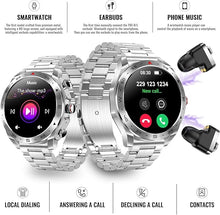 Load image into Gallery viewer, Smart Watch with Earbuds for Android iPhone,1.52 inch IPS Fitness Tracker,All-in-one Smartwatches Long Time Standby TWS Music Watch for Men Women
