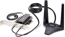 Load image into Gallery viewer, StarTech.com Wi-Fi 6E PCIe Network Card, Bluetooth 5.3, Magnetic Antenna Base, Tri-Band 802.11ax, AX5400 NIC, Windows/Linux

