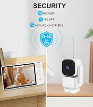 Load image into Gallery viewer, Baby Monitor With Camera and Audio 5 Inch 720 HD Screen Baby Monitor No Wifi Mini Robot Monitor 3500mAh Battery Night Vision 2 Way Talk Vox Mode Temperature Sensor Lullabies Video Baby Camera Monitor
