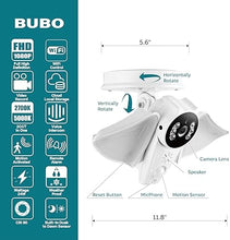 Load image into Gallery viewer, Outdoor Floodlight Camera 1 pack, WiFi 1080P Security Cam, PIR Motion Sensor Light with Siren Alarm, IP65 Waterproof, Colorful Night Vision, Dusk to Dawn, Two-Way Audio, 64GB MicroSD, Work with Alexa
