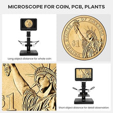 Load image into Gallery viewer, Andonstar AD246S-P HDMI Digital Microscope with 7&#39;&#39; Screen, 4000x 3 Lens 2160P UHD Video Record, Coin Microscope for Error Coins, Biological Microscope Kit for Adults and Kids, Prepred Slides
