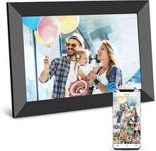 Load image into Gallery viewer, WiFi Digital Picture Frame 10.1 Inch Smart Digital Photo Frame with IPS Touch Screen HD Display, 16GB Storage Easy Setup to Share Photos or Videos Anywhere via Free Frameo APP (Black Frame)
