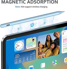 Load image into Gallery viewer, Stylus Pens for Touch Screen, DRYMOKINI Stylist Pen Compatible for Android and iOS Tablet/Phones, Rechargeable Universal Stylus Pencil Compatible for A-pple/i-Pad/Phone Tablet, Blue

