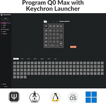 Load image into Gallery viewer, Keychron Q0 Max Wireless Custom Mechanical Numpad, 2.4 GHz/Bluetooth 5.1/Wired QMK Number Pad, RGB Hot-Swappable with Gateron Banana Switch for Laptop Mac Windows Linux - White
