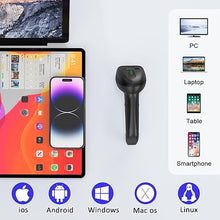 Load image into Gallery viewer, Bluetooth Wireless Barcode Scanner Versatile 3-in-1 (2.4Ghz Bluetooth6.0 Wireless+USB 2.0 Wired) Rechargeable symcode 1D Laser Barcode Reader USB Handheld Bar Code Scanner Wireless Barcode Reader
