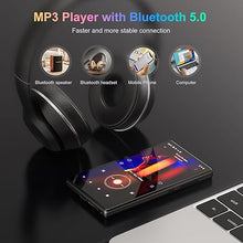 Load image into Gallery viewer, MP3 Player with Bluetooth and WiFi, 96GB 4.7&quot; Music Player with Spotify Kids, Amazon Music, 1080P Android 13.0 System MP4 Player with Apps, Pandora, Audible, Deezer, FM Radio, up to 1TB Black
