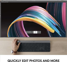 Load image into Gallery viewer, Logitech Craft Advanced Wireless Keyboard with Creative Input Dial and Backlit Keys, Dark grey and aluminum - With Free Adobe Creative Cloud Subscription,Graphite
