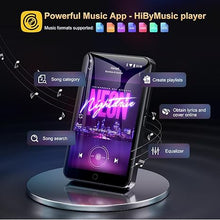 Load image into Gallery viewer, 80GB MP3 Player with Bluetooth and WiFi, Android Player with Speaker Mp3 &amp; Mp4 Music Player with Spotify, Amazon Music, Deezer, Browser, 4.0&quot; Touch Screen, Download Music, FM Radio,Up to 512GB(Black)
