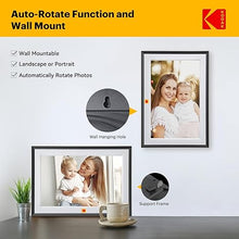 Load image into Gallery viewer, KODAK Digital Photo Frame 10.1 inch with WiFi, WiFi Electronic Frame with 32GB Storage,1280 * 800 HD IPS Touch Screen, Auto-Rotate, Share Photos and Videos for Women
