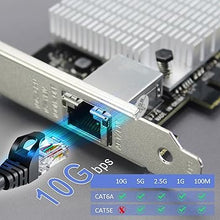 Load image into Gallery viewer, GLOTRENDS ST7357 10Gb PCI-E NIC Network Card, Single Copper RJ45 Port, with Aquantia AQtion AQC107 Chip, Support MAC OS/Windows/Linux/ESX
