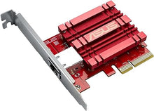 Load image into Gallery viewer, ASUS XG-C100C 10G Network Adapter PCI-E x4 Card with Single RJ-45 Port and Built-in QoS for use with Windows 10/8.1/8/7 and Linux Kernel 4.4/4.2/3.6/3.2 (XG-C100C)
