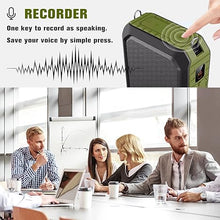 Load image into Gallery viewer, SHIDU Voice Amplifier, 18W Portable Megaphone PA System Speaker with Wired Micophone Headset, IPX5 Waterproof &amp; Built-in Rechargeable 4400mAh Battery for Teacher Tour Guide Meeting Speech (Green)
