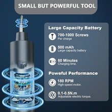 Load image into Gallery viewer, 3.7V Mini Electric Screwdriver Set, 5 Torque Settings 49-in-1 Electric Precision Screwdriver, LED Lights, Pry Bar, Tweezer, Repair Tool Kit for iPhone, Computer, Camera, Laptop, Pc, Watch
