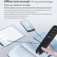 Load image into Gallery viewer, Translation Scanning Pen, High Accuracy 112 Languages Translator Device, Smart Portable High Speed Real Time Touch Translation Pen Scanner, OCR Mobile Reader Scanner

