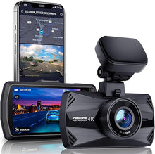 Load image into Gallery viewer, D21 Dash Cam, Real 4K Dash Camera Front 5G WiFi GPS, 3" LCD Super Night Vision Car Camera, 157°Wide Angle Dash Camera for Cars with App, Accident Record, G-Sensor, Parking Mode, 512GB Max
