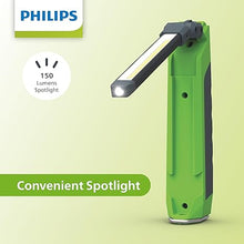 Load image into Gallery viewer, Philips Xperion 3000 Slim Rechargeable LED Work Light, 500 Lumen Professional Handheld Flashlight with Magnetic Base and Hanger Hook for Mechanics, Construction, Handyman, Outdoor Use, Camping
