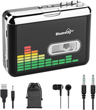Load image into Gallery viewer, BlumWay USB Cassette to MP3 Converter, Portable Walkman Cassette Tape Player to MP3 Digital Converter, Audio Music Player Cassette Recorder with Earphone, No Need Computer
