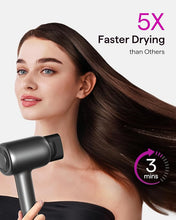 Load image into Gallery viewer, Hair Dryer, Wavytalk Hair Dryer with Diffuser Pro Fast Drying Hair Dryer 110,000 RPM with 2 Attachments, Professional Ionic Lightweight Hair Dryer Blow Dryer with 3 Speeds &amp; 3 Temps, Black

