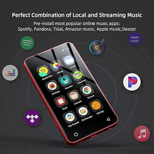 Load image into Gallery viewer, MP3 Player with Bluetooth and WiFi,MP3 Player with Spotify,Spotify Kids,Audible,Pandora,Amazon Music,4&quot; Music Player MP4 Up to 1TB(16GB,Red_Black)
