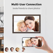 Load image into Gallery viewer, Digital Picture Frame 10.1 Inch WiFi Digital Photo Frame, 16GB Memory IPS HD Touch Screen Picture Frame, Auto-Rotate Slideshow, Wall-Mounted, Easy to Setup to Share Photos or Video via Uhale APP
