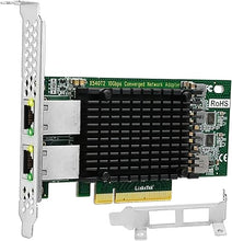 Load image into Gallery viewer, X540T2 Dual 10GbE RJ45 Ports Converged Ethernet Adapter for Servers and Desktop PCs. Intel X540AT2 10GbE Ethernet Controller, 2X 10GbE RJ45, for Virtualization, Storage and Gaming (X540T2)

