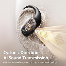 Load image into Gallery viewer, Open Ear Headphones, 35 Hours Playtime True Wireless Open Ear Earbuds with Ear Hooks, Air Conduction Headphones, Bluetooth 5.3,Clear Calls, IPX6 Waterproof Wireless Earphones - Black
