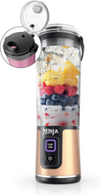 Load image into Gallery viewer, Ninja Blast Portable Blender, Cordless, 18oz. Vessel, Personal Blender For-Shakes and Smoothies, BPA Free, Leakproof-Lid and Sip Spout, USB-C Rechargeable, Dishwasher Safe, Metallic Copper, BC151CP
