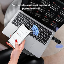 Load image into Gallery viewer, DBIT AX1800 WiFi 6 USB Adapter for Desktop PC (D1-X18) Long Range Wireless Network Adapter USB WiFi Dongle with USB3.0, 5GHz/1201Mbps + 2.4GHz/574Mbps, MU-MIMO, OFDMA, Supports Windows 11/10
