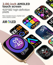 Load image into Gallery viewer, Smart Watches for Men Women (Answer/Make Call), 2.06&quot; AMOLED Display Fitness Activity Tracker, 110+ Sports IP68 Waterproof, Sleep Monitor/Pedometer, Fitness Watch for Android iOS
