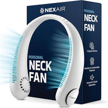 Load image into Gallery viewer, Portable Neck Fan - 3 Speed Rechargeable Bladeless Neck Fan, Adjustable Personal Neck Fan For Women &amp; Men Modern Design, Great Cooling Fan For Travel, Outdoors &amp; Sports
