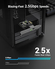 Load image into Gallery viewer, BrosTrend 2.5Gb Network Card, PCIe Network Adapter RJ45 NIC with Extra Low-profile Bracket PCI Express Gigabit Ethernet Card for Windows 11/10/8.1/8/7/XP, Windows Server... Limited Lifetime Protection
