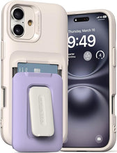 Load image into Gallery viewer, VRS DESIGN Orb Case for iPhone 16 Plus (2024), Premium Card Wallet Case [3 Cards] Durable Built-in Stand Cover Compatible with iPhone 16 Plus (Purple)
