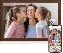 Load image into Gallery viewer, 10.1&quot; WiFi Digital Picture Frame, 1280x800 IPS HD Touch Screen, Smart Electronic Photo Frame, 16GB Storage, Auto-Rotate, Easy Setup to Share Photos or Videos Remotely via App and Email

