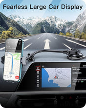 Load image into Gallery viewer, APPS2Car Car Phone Holder Mount Gooseneck Dashboard Windshield Suction Cup Phone Mount Anti-Shake Stabilizer Phone Car Cradle Compatible with All Cellphones &amp; Thick Phone Case-H3S Carbon Fiber Style
