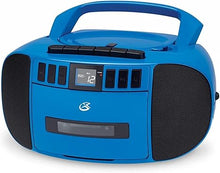 Load image into Gallery viewer, GPX BCA209BU Portable Am/FM Boombox with CD and Cassette Player, Blue
