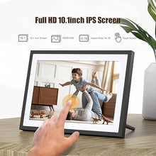 Load image into Gallery viewer, Frameo Digital Picture Frame 10.1 inch Digital Photo Frame with 1920 * 1200 IPS Full HD Touchscreen, 16GB WiFi Digital Picture Frame, Share Photos or Videos Instantly via Frameo App from Anywhere
