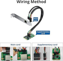 Load image into Gallery viewer, Mini PCIe Gigabit Ethernet Network Card, Single RJ45 Port, 1G NIC Compare to Intel I210AT, with LED Light, 30-cm Cable Length, Ethernet Card for Windows/Windows Server/Linux
