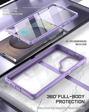 Load image into Gallery viewer, Poetic Guardian Case for Samsung Galaxy S25 Ultra 5G 6.9" (2025) [20 FT Mil-Grade Drop Tested], Built-in Screen Protector [Work with Fingerprint ID], Full Body Rugged Shockproof Case, Purple/Clear
