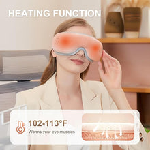 Load image into Gallery viewer, Eye Massager with Heat, Heated Eye Mask with Bluetooth Music, Massages Eye Muscles, Eye Care Gift with 5 Massage Modes and 180° Folding Design, Gifts for Friend, Mom and Dad.
