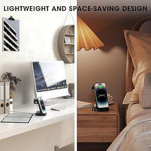 Load image into Gallery viewer, 3 in 1 Charging Station for iPhone, Wireless Charger for iPhone 16 15 14 13 12 11 X Pro Max &amp; Apple Watch - Wireless Charging Station for AirPods 4 3 Pro
