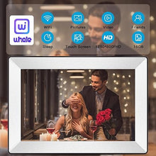 Load image into Gallery viewer, 10.1 Inch Digital Picture Frame WiFi Smart Digital Photo Frame 16GB Free Storage 1280 * 800 IPS HD Touch Screen Picture Frame Share Photos/Videos Instantly via Uhale App from Anywhere
