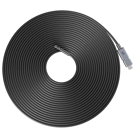 50FT Dual Lens Probe, 8mm/0.31inch Diameter Semi-Rigid Cable Compatible with MS450 Inspection Camera