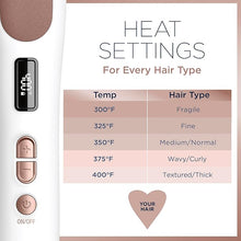 Load image into Gallery viewer, Conair Double Ceramic Straightening Brush, Heated Hair Straightening Brush for Smooth Shiny Hair, V-Shaped Heat Bristles for Closer Contact with Hair
