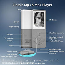 Load image into Gallery viewer, Mp3 Mp4 Player with Bluetooth,Classic Portable Walkman Mp3 Music Play up to 50 Hours,Digital Music Mp3 Player for Kids with Video,FM Radio,E-Book,Recording 16GB
