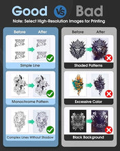 Load image into Gallery viewer, Phomemo M08F Upgraded Tattoo Stencil Printer, Thermal Tattoo Printer with 10pcs Tattoo Transfer Paper, Tattoo Supplies for Tattoo Artists &amp; Beginners, Compatible with Phone, Tablet &amp; PC, Black &amp; Blue
