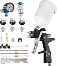 Load image into Gallery viewer, LVLP Air Spray Gun Premium Kit with 1.3/1.5/1.7mm Nozzle &amp; Air Regulator,Automotive Paint Gun Sprayer,Car Paint Gun Sprayer,Air Paint Sprayer Gun for Cars &amp; House DIY Painting(Black)
