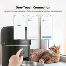 Load image into Gallery viewer, Automatic Cat Feeder, 2L Cat Food Dispenser, 5G/2.4G WiFi Cat Food Dispenser with APP Remote Feeding, Dual Power Supply, Programmable Portion Size, Auto Pet Feeder for Cats and Small Dogs
