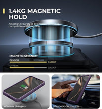 Load image into Gallery viewer, Dexnor for Samsung Galaxy S25 Case with Camera Cover &amp; Adjustable Kickstand &amp; Built-in Screen Protector, Magnetic Rugged Shockproof Bumper Cases Heavy-Duty Protective Cover (2025),Phantom Purple
