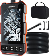 Load image into Gallery viewer, Kulemax Dual Lens Industrial Endoscope Camera, 1080P Digital Borescope Inspection Camera with Light, 4.5 Inch Digital Video, 5.5 mm IP67 Waterproof Scope Camera, 16.5FT Semi-Rigid Cable, 32GB Card
