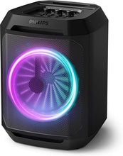 Load image into Gallery viewer, Philips Bluetooth Party Speaker, Dynamic Bass Boost, Bluetooth and Aux-in, Microphone Input, Wireless Pairing for Stereo Sound, Up to 7 Hours Battery, Built-in Carry Handle, USB-C TAX2208
